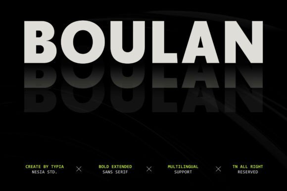 Boulan: The Bold, Modern Typeface for Impactful Branding