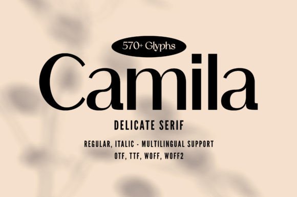 Camila: The Sans-Serif That Understands Modern Elegance