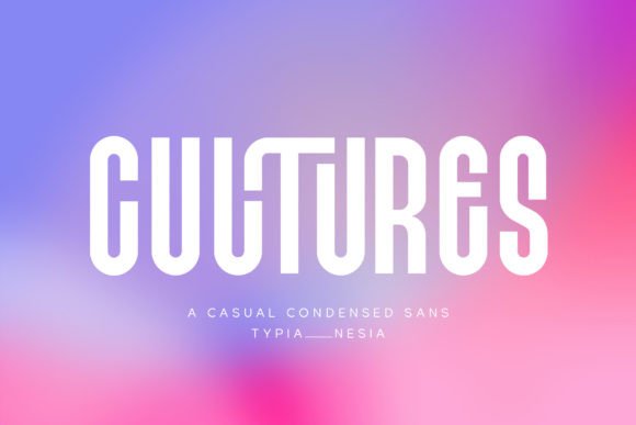 Cultures: The Bold Typeface for Sports, Gaming, and Active Brands
