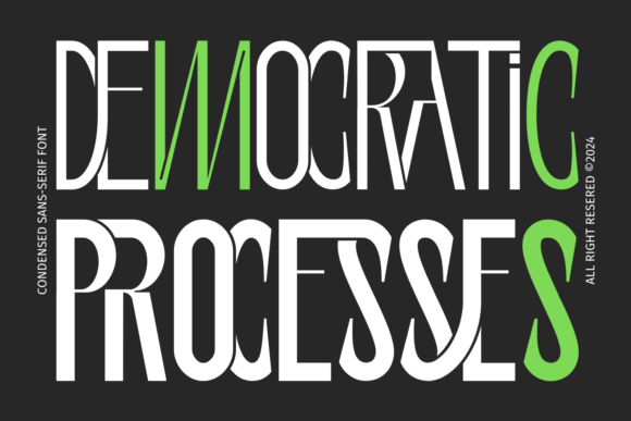 Democratic Processes: A Typeface for Futuristic Visions
