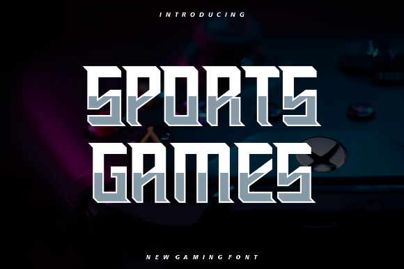 Esports Games: A Geometric Typeface for Modern Impact