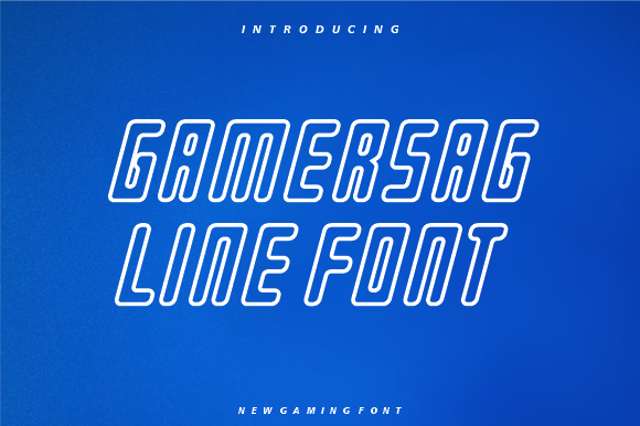 Gamersag Line: The Modern Geometric Font for Bold Creators