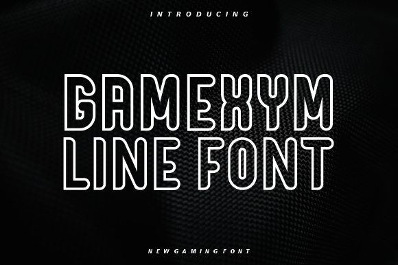 Gamexym Line: The Geometric Font for Modern Creators