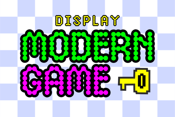 Modern Game: The Font Blending Futurism with Playful Design