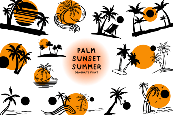 Palm Sunset Summer: The Whimsical Font for Creative Projects