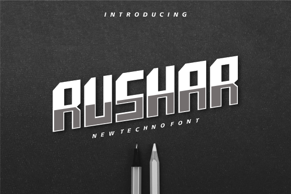 Rushar: A Modern Game Font for Bold Visuals