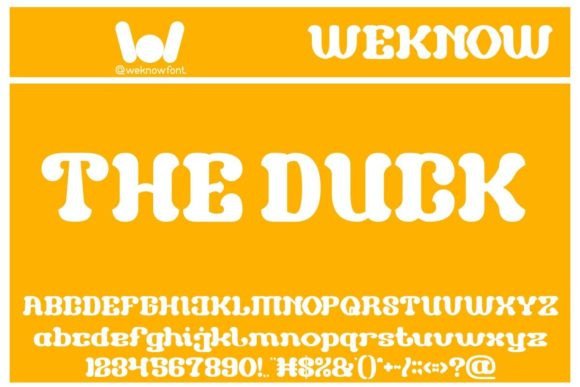 The Duck Font: Injecting Playful Energy into Your Designs