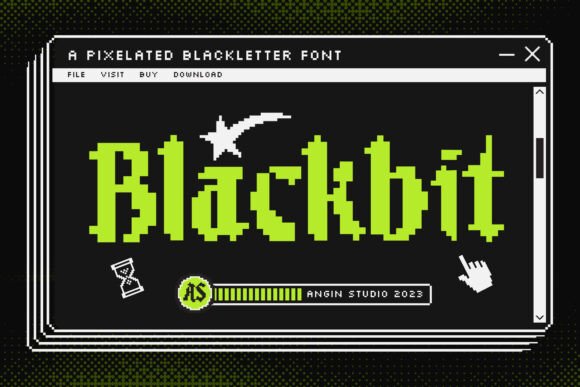 Where Design Meets Pixel Perfection: The Blackbit Typeface