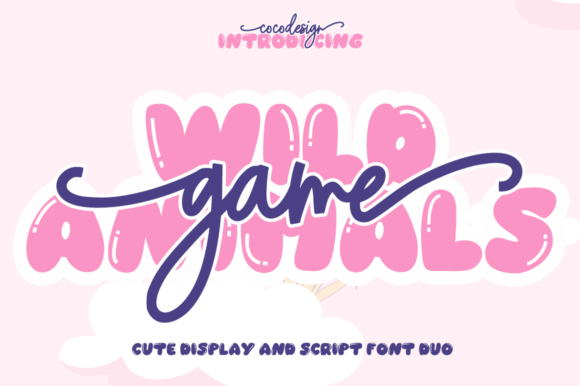 Wild Game: The Adorable Font Duo for Playful, Modern Designs